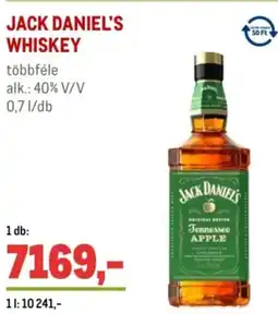 Metro Jack daniel's whiskey ajánlat