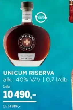 Metro Unicum riserva ajánlat
