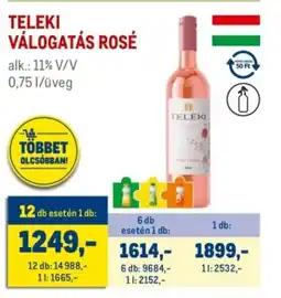 Metro Teleki válogatás rosé ajánlat