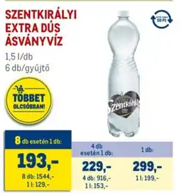 Metro Szentkirályi extra dús ásványvíz ajánlat