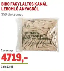 Metro Bibo fagylaltos kanál lebomló anyagból ajánlat