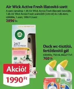 EcoFamily Air Wick Active Fresh illatosító szett ajánlat