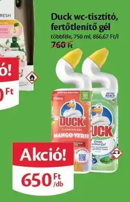 Duck wc-tisztító, fertőtlenítő gél