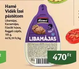 EcoFamily HAMÉ VIDÉK ÍZEI PÁSTÉTOM ajánlat