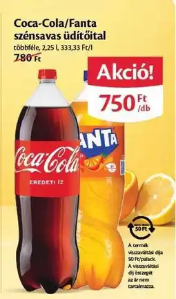 EcoFamily Coca-Cola, Fanta szénsavas üdítőital ajánlat