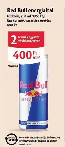 EcoFamily RED BULL Energiaital ajánlat