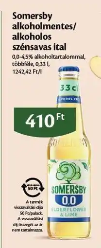 EcoFamily Somersby alkoholmentes/alkoholos szénsavas ital ajánlat
