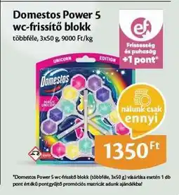 EcoFamily Domestos Power 5 WC-frissítő blokk ajánlat