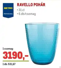 Metro Ravello pohár ajánlat