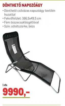 Metro Dönthető napozóágy ajánlat