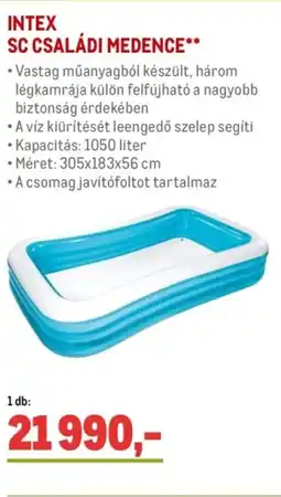 Metro Intex sc családi medence ajánlat
