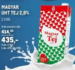 Metro Magyar uht tej 2,8% ajánlat