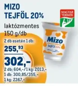 Metro Mizo tejföl 20% ajánlat