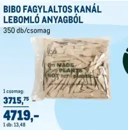 Metro Bibo fagylaltos kanál lebomló anyagból ajánlat