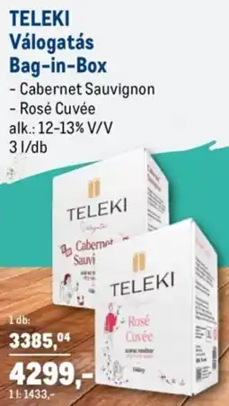 Metro Teleki válogatás bag-in-box ajánlat