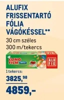 Metro Alufix frissentartó fólia vágókéssel ajánlat