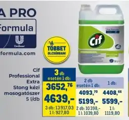 Metro Cif professional extra stong kézi mosogatószer ajánlat