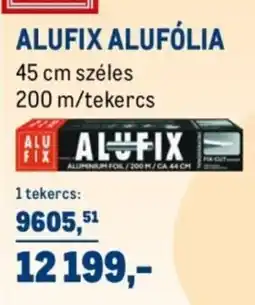 Metro Alufix alufólia ajánlat