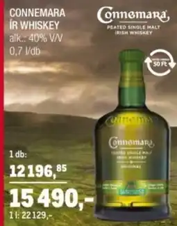 Metro Connemara ír whiskey ajánlat
