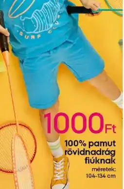 Pepco 100% pamut rövidnadrág fiúknak ajánlat