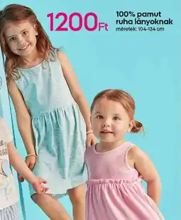 Pepco 100% pamut ruha lányoknak ajánlat