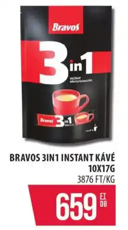 Coop Bravos 3in1 instant kávé ajánlat