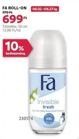Rossmann Fa roll-on ajánlat