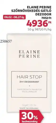 Rossmann Elaine perine szőrnövekedés gátló dezodor ajánlat
