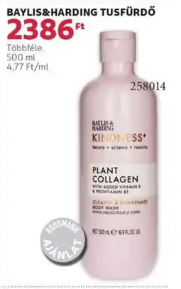 Rossmann Baylis&harding tusfürdő ajánlat