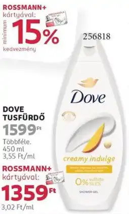 Rossmann Dove tusfürdő ajánlat