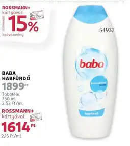 Rossmann Baba habfürdő ajánlat