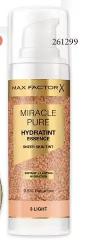 Max factor miracle pure hydratint essence 03 arcszérum