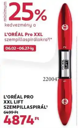 Rossmann L'Oréal pro xxl szempillaspirálokra ajánlat