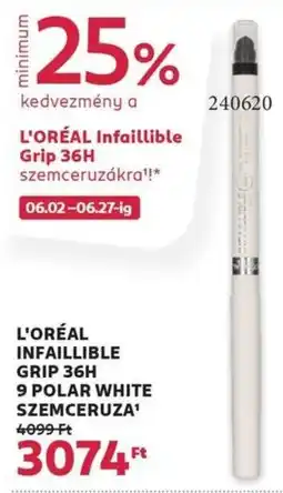 Rossmann L'Oréal infaillible grip ajánlat