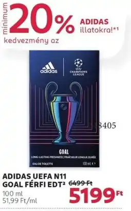Rossmann Adidas uefa n11 goal férfi edt ajánlat