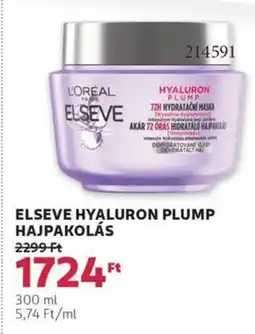 Rossmann Elseve hyaluron plump hajpakolás ajánlat