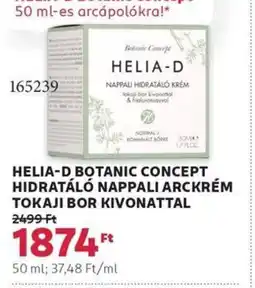 Rossmann Helia-d botanic concept hidratáló nappali arckrém tokaji bor kivonattal ajánlat