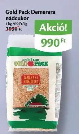 EcoFamily Gold Pack Demerara nádcukor ajánlat