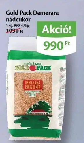 EcoFamily Gold Pack Demerara nádcukor ajánlat