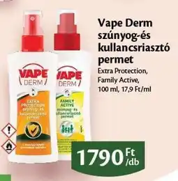 EcoFamily Vape Derm szúnyog-és kullancsriasztó permet ajánlat