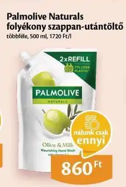 EcoFamily Palmolive Naturals folyékony szappan-utántöltő ajánlat