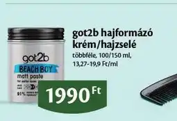 EcoFamily got2b hajformázó krém/hajzselé ajánlat