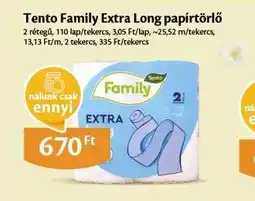 EcoFamily Tento Family Extra Long papírtörlő ajánlat