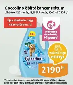 EcoFamily Coccolino öblítőkoncentrátum ajánlat
