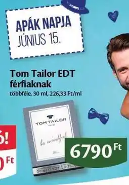 EcoFamily Tom Tailor EDT férfiaknak ajánlat