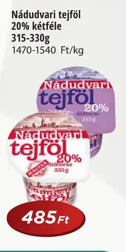 Real Nádudvari tejföl 20% kétféle ajánlat