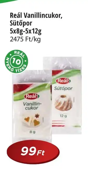 Real Reál Vanillincukor, Sütőpor ajánlat