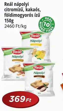 Real Reál nápolyi citromízű, kakaós, földimogyorós ízű ajánlat