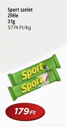 Real Sport szelet 2féle ajánlat