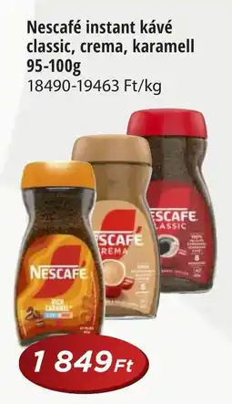 Real Nescafé instant kávé classic, crema, karamell ajánlat